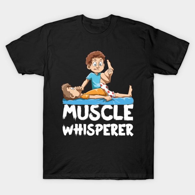 Funny Physio Muscle Whisperer Cartoon T-Shirt by melostore